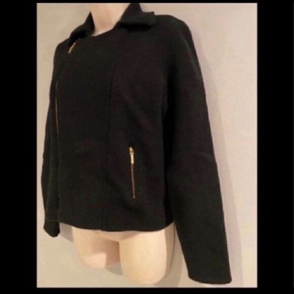 RALPH LAUREN 100% LAMBSWOOL BLACK SWEATER JACKET S - Picture 3 of 10